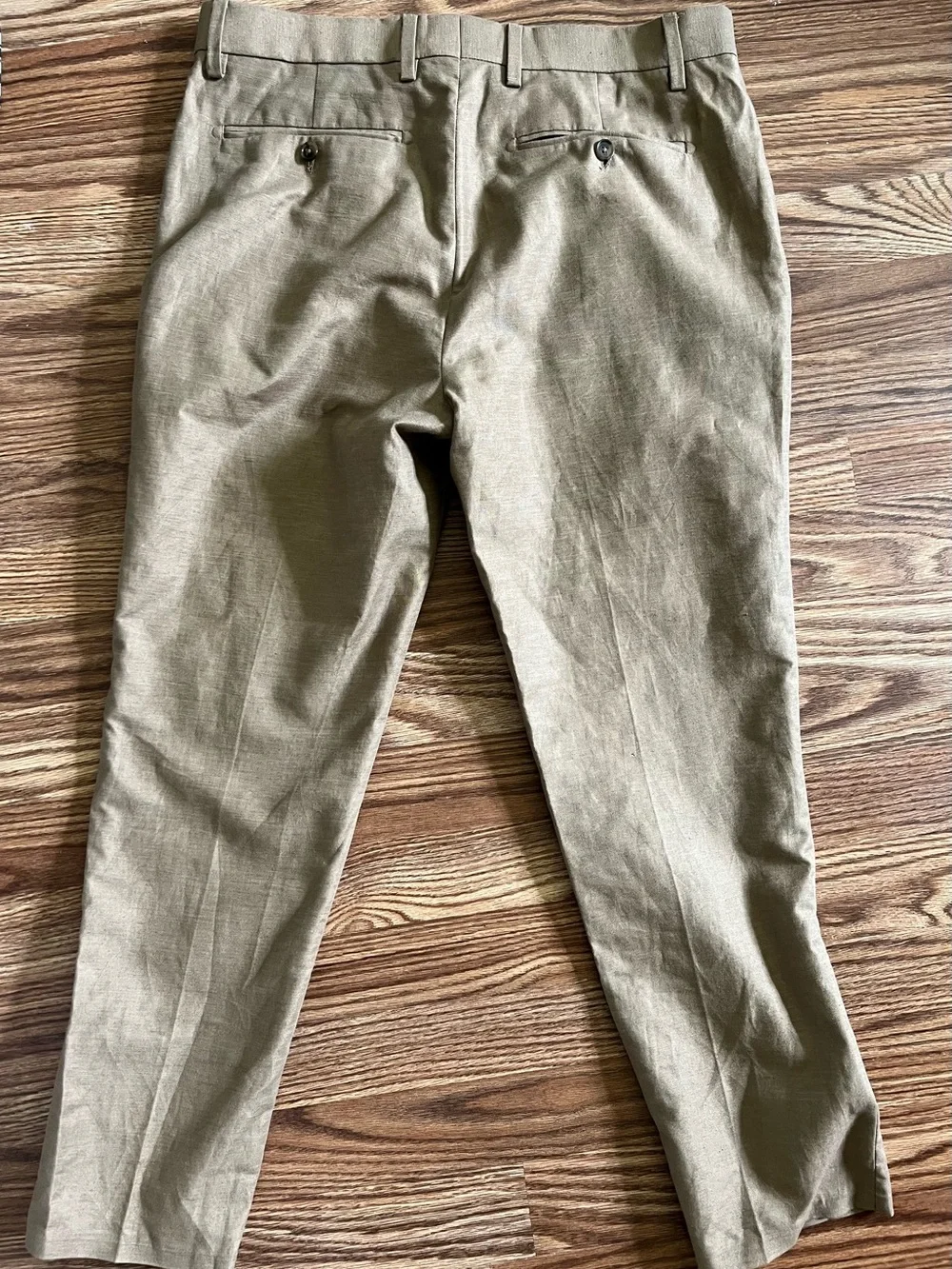 Banana Republic Slim Chinos - Khaki Woven in Italy